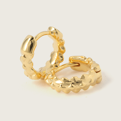 Gold Theia Huggie Earrings