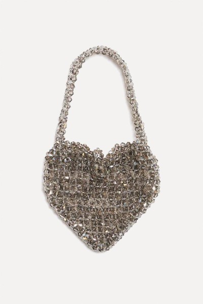 Swan Beaded Bag