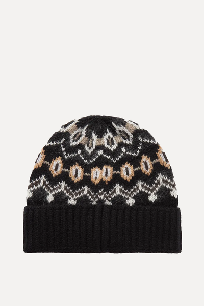 Alpina Fair Isle Cashmere Beanie from Khaite