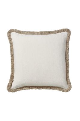 Stonewashed Linen Cushion Cover With Fringing from OKA