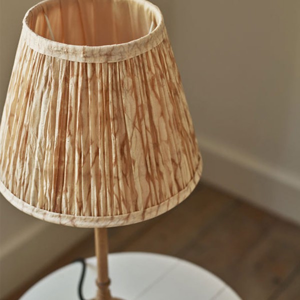 Shibori Silk Lampshade from Rowen & Wren