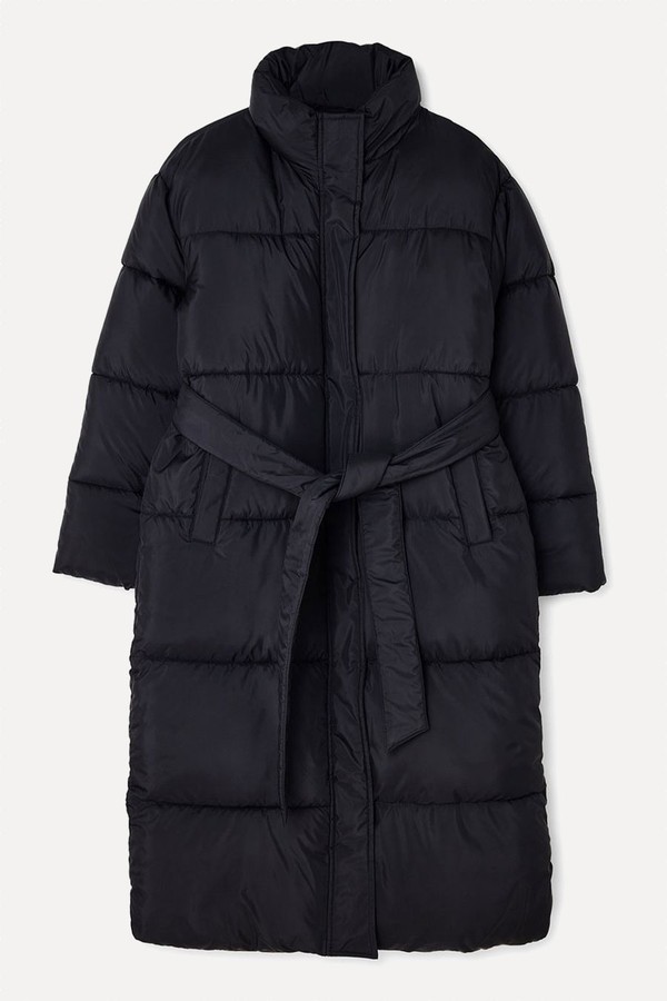 Long Belted Padded Jacket from NA-KD