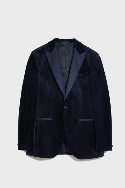 Slim Fit Velvet Tuxedo Jacket