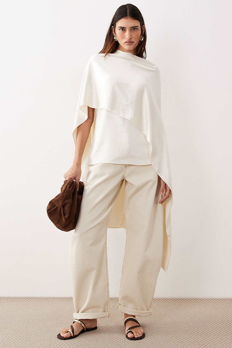 Tova Tapered Curved Leg Jean With Roll Hem from ARRANGE