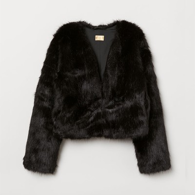 Short Faux Fur Jacket from H&M