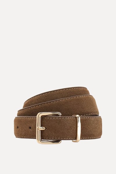 Leather Belt With Buckle from Reserved