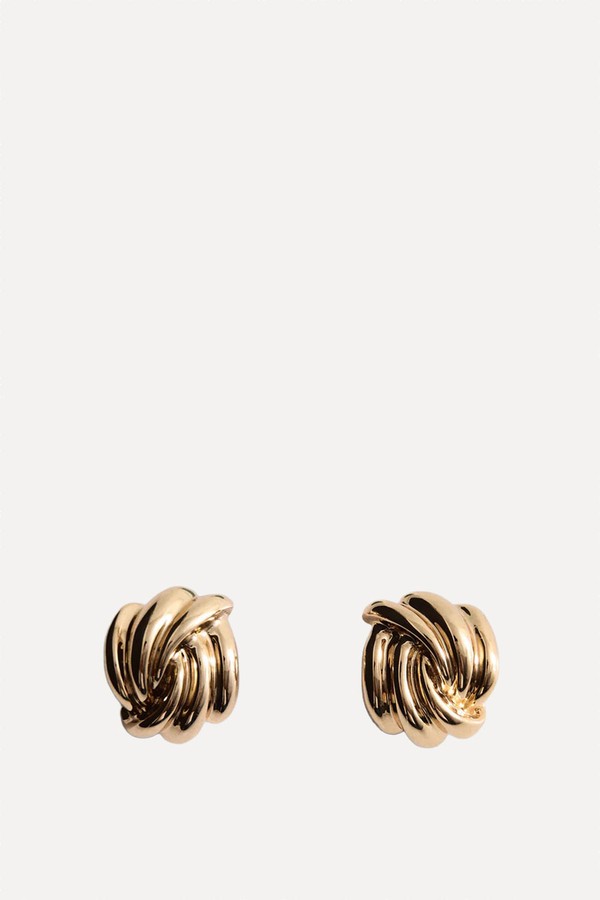Intertwined Knot Earrings from Mango
