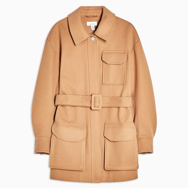Camel Utility Pocket Shacket