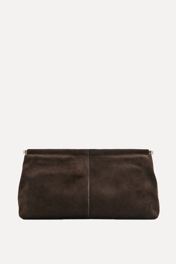 Suede Handbag from Mango