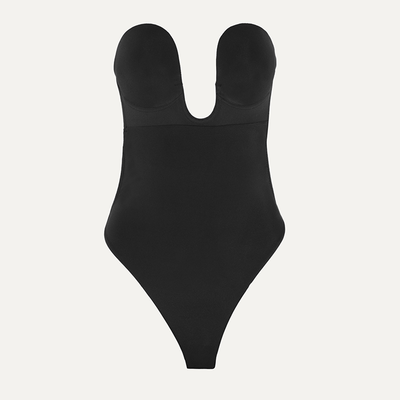 U-Plunge Self-Adhesive Backless Thong Bodysuit from Fashion Forms