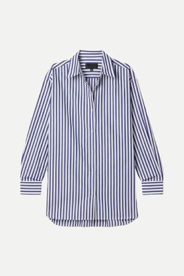 Yorke Striped Cotton-Poplin Shirt from Nili Lotan