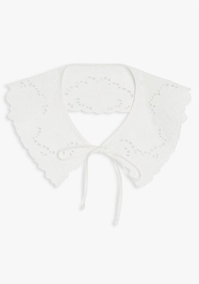 Cotton Ruffle Collar from And/ Or