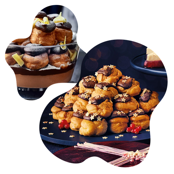 Belgian Chocolate Profiterole Stack from Aldi