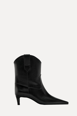 High Heel Cowboy Ankle Boots from Massimo Dutti