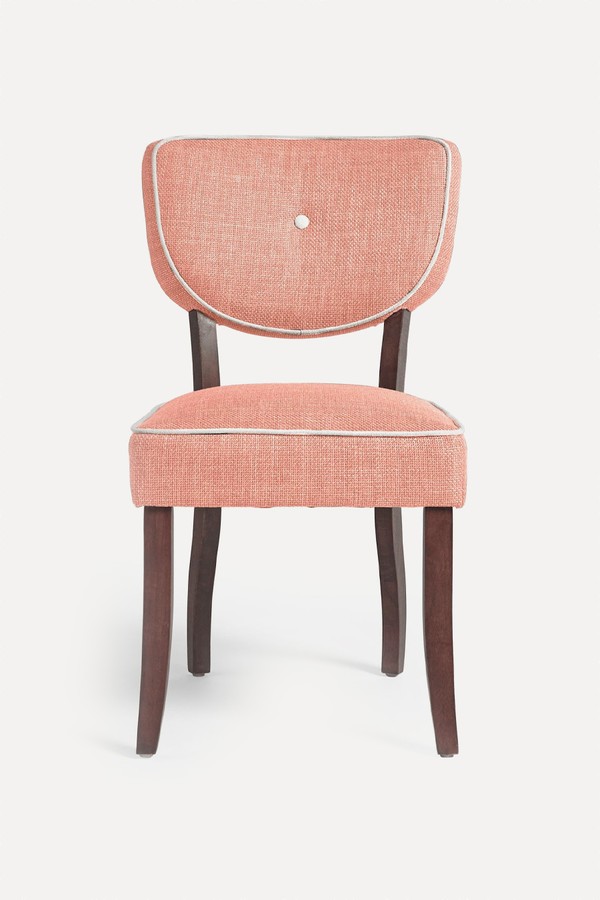 Set of 2 Clabon Ashburn Walnut Effect Leg Dining Chairs from Nina Campbell