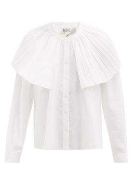 Bailey Broomstick Peated Blouse from Sea