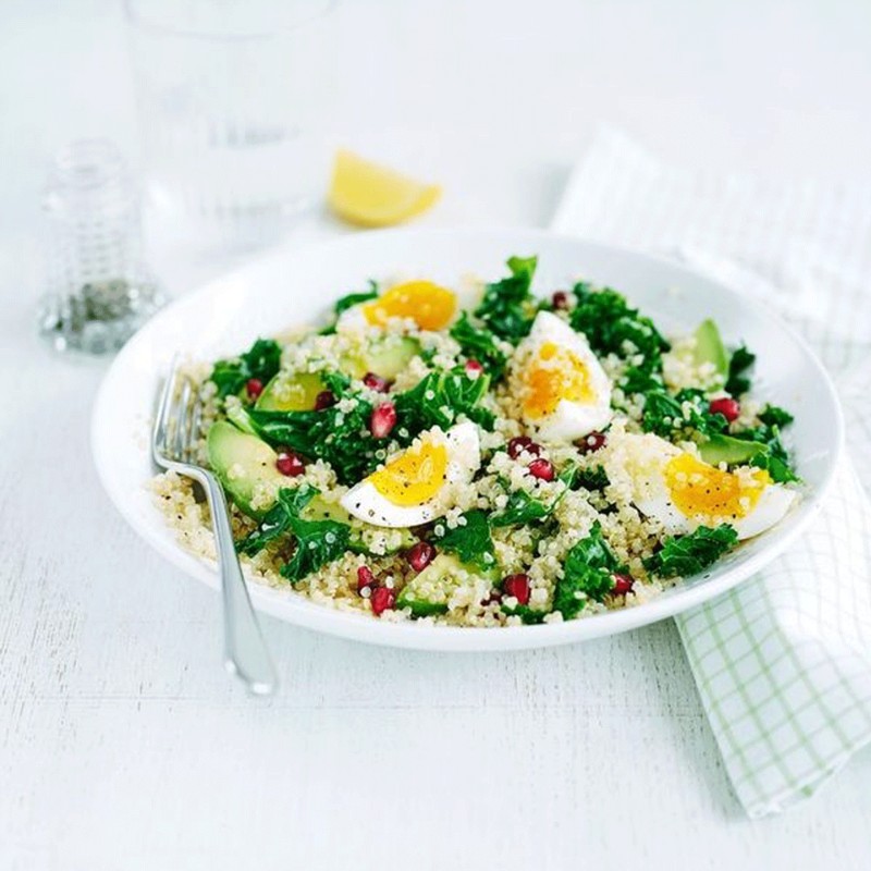 Egg, Quinoa & Kale Salad