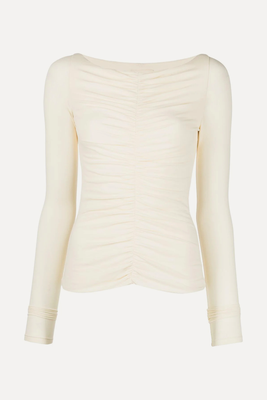 The Lance Ruched-Detail Top from Khaite