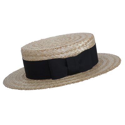 Boater Straw Hat from Olney