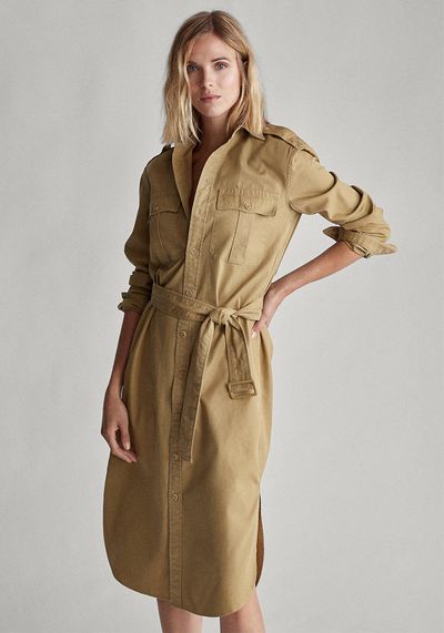 Cotton Twill Shirtdress, £183.20 (was £229)