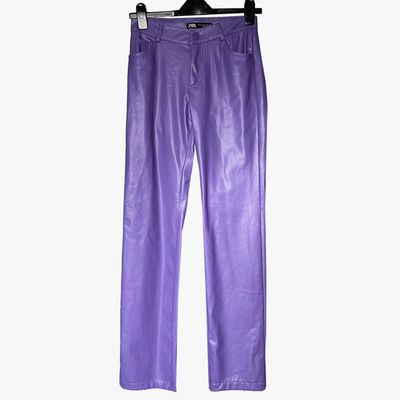 Faux Leather Trousers from Zara