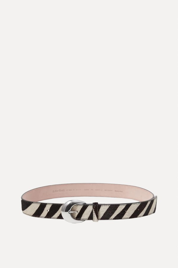 X from Cow-Print Leather Belt, £57 | & Other Stories