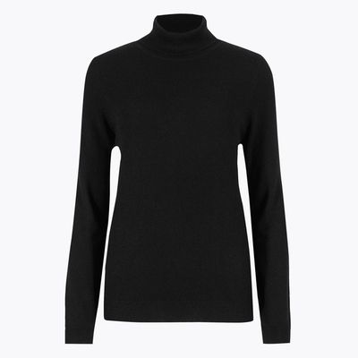 Pure Cashmere Roll Neck Jumper from M&S