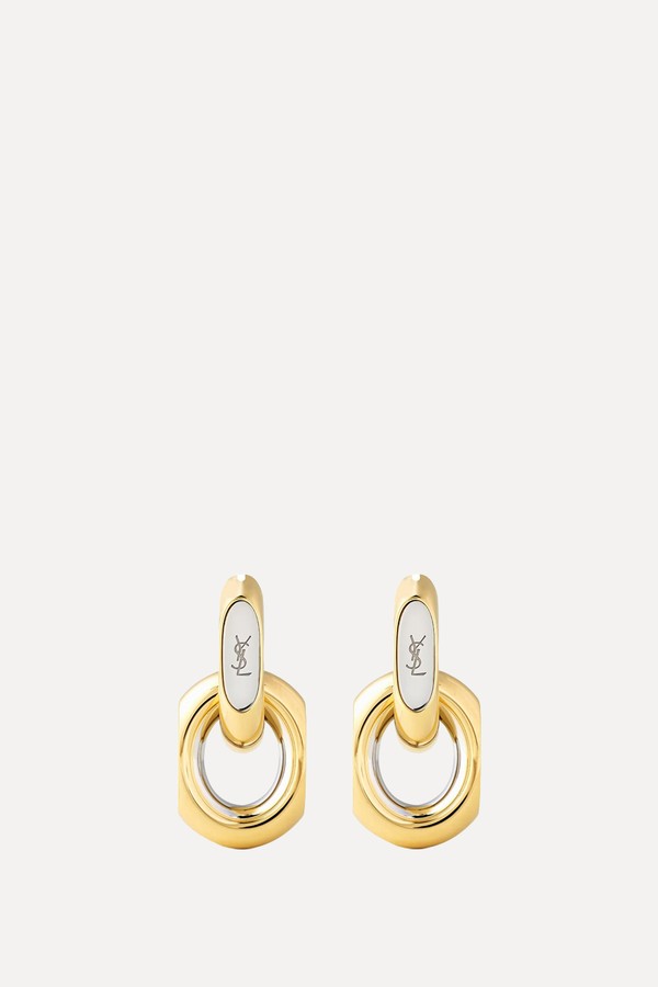 Bicolor Statement Earring from  Saint Laurent