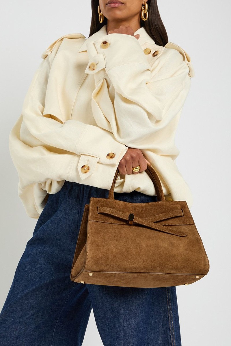 Dash Suede Top Handle Bag from Veronica Beard