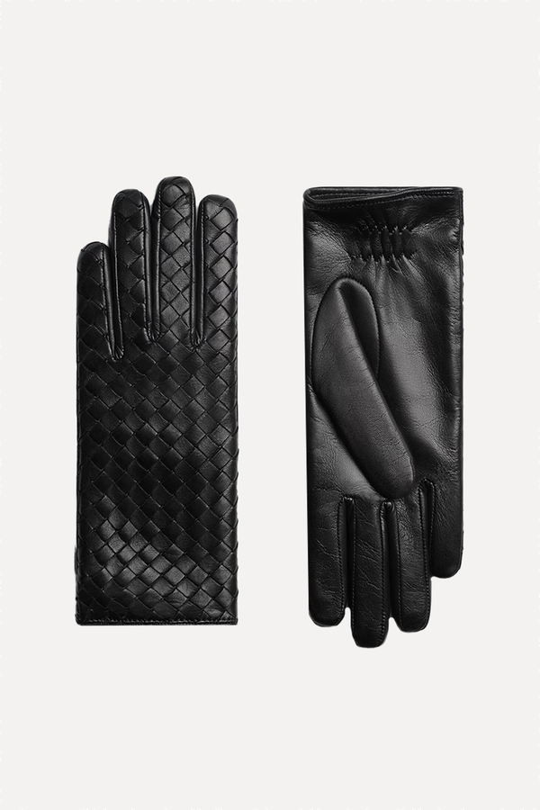 Intrecciato Leather Gloves from Bottega Veneta 