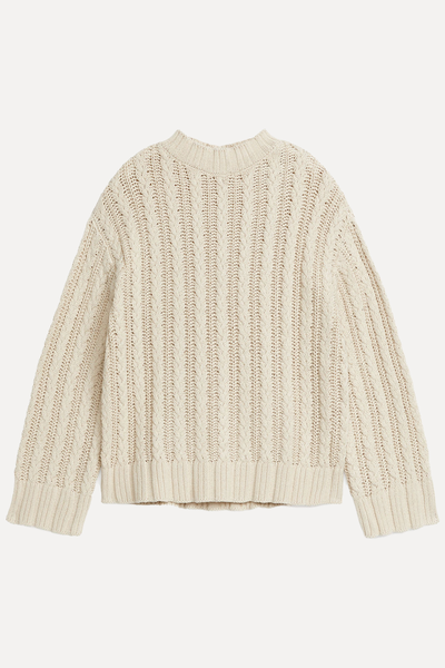 Cable-Knit Cotton Jumper