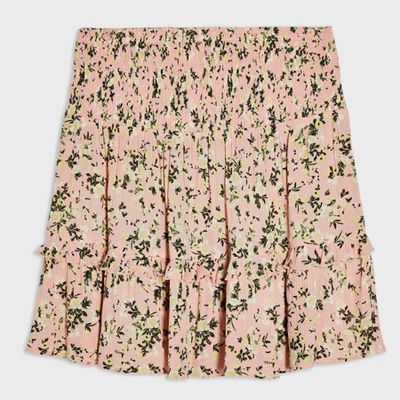 Pink Elena Tier Mini Skirt from Miss Selfridge