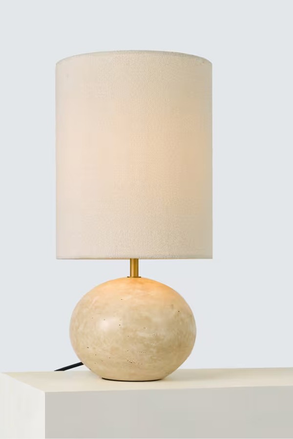 Travertine Pebble Table Lamp from John Lewis