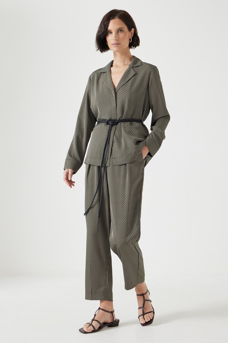 Printed Tapered Trousers from Hush