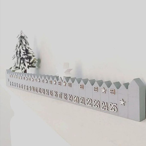 Wooden Village Advent Calendar from Ella James