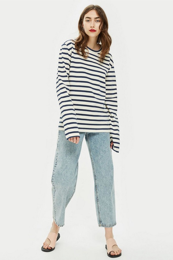 Breton Stripe Long Sleeve T-Shirt from Community Clothing