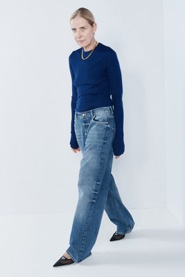 Drop Organic-Cotton-Blend Low-Rise Baggy Jeans from Raey