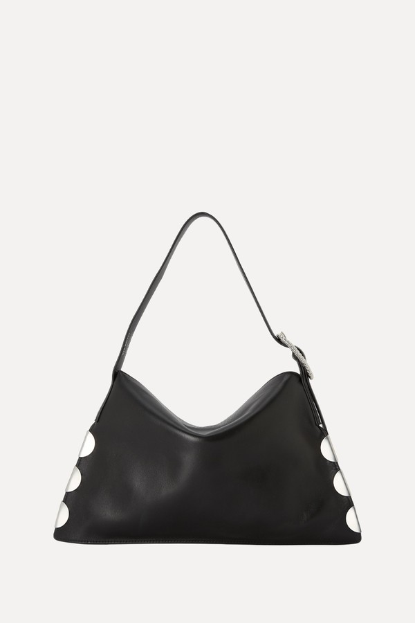 Leather East West Belt Hobo Shoulder Bag
