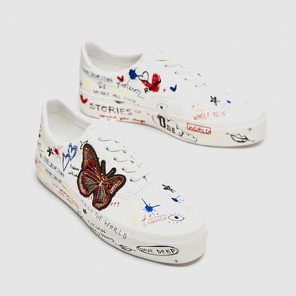 Graffiti Plimsolls from Zara