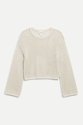 Open Knit Long Sleeved Top from Monki