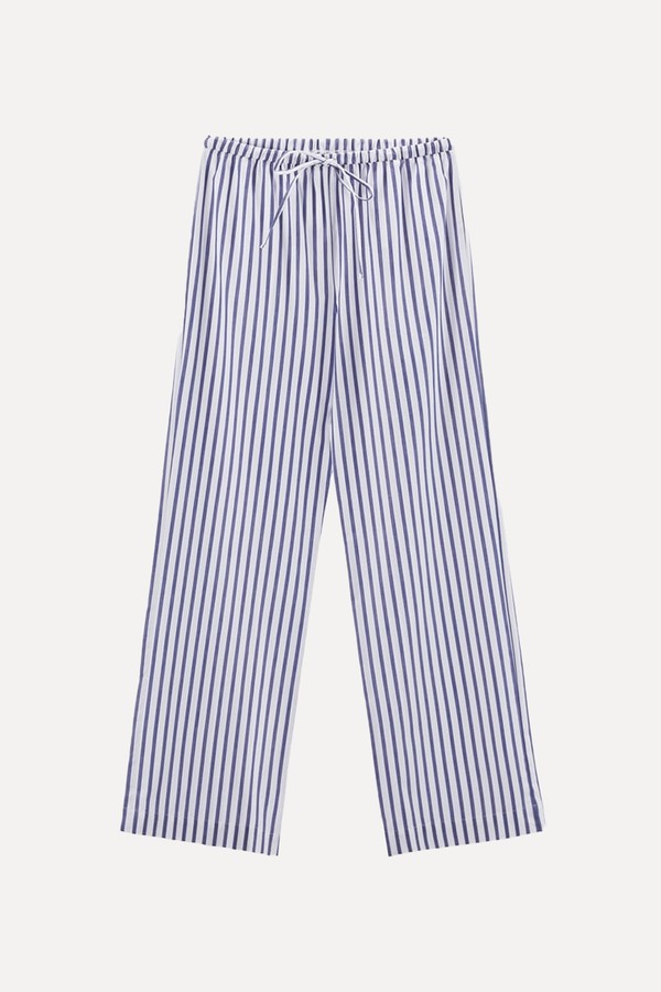 Striped Poplin Trousers from Zara