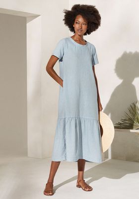 Striped Cotton Linen Dress  from Poetry
