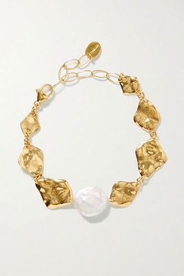 Gold-Plated Pearl Bracelet from Chan Luu