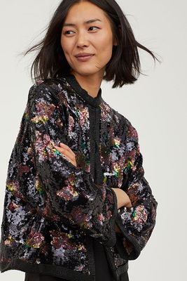 Sequin Embroidered Jacket