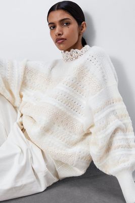 Combined Knit Sweater from Zara