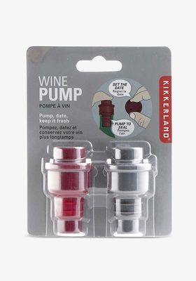 Silicone Wine Pump Set Of Two from Kikkerland