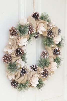 Country Jute Winter Wreath by Dibor