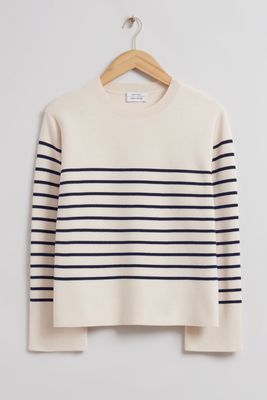 Boxy Nautical Striped Sweater from & Other Stories
