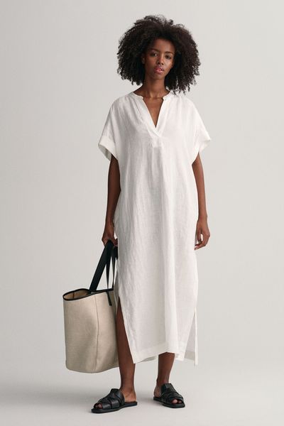 Linen Short Sleeve Caftan 