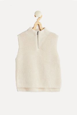 Ribbed Wool Sweater Vest from H&M
